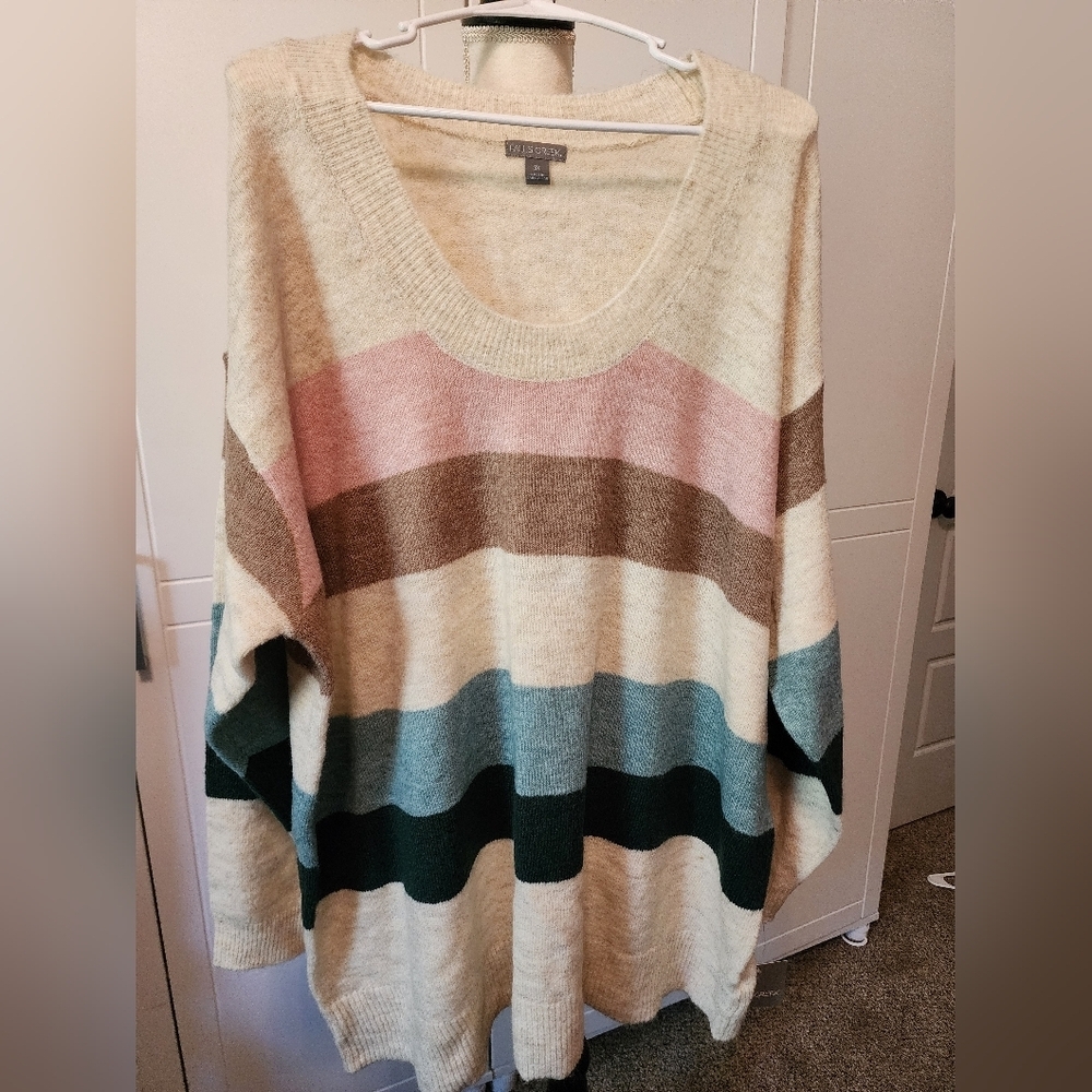 NWT Falls Creek‎ size 3x Tunic striped sweater